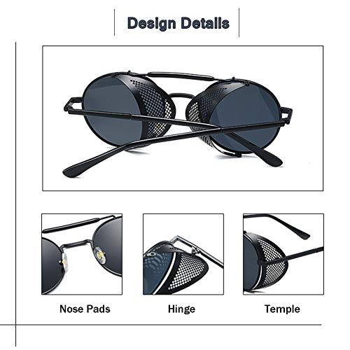 LZQpearl Gafas De Sol De Conducción Punk De Moda, Gafas Retro Personalizadas, Gafas De Sol De Pareja, Hombres Y Mujeres, Adecuadas para Citas, Fiestas, Viajes, Ciclismo, (B)