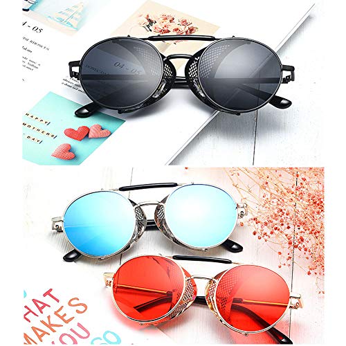 LZQpearl Gafas De Sol De Conducción Punk De Moda, Gafas Retro Personalizadas, Gafas De Sol De Pareja, Hombres Y Mujeres, Adecuadas para Citas, Fiestas, Viajes, Ciclismo, (B)