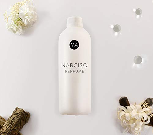 MA MEDITAROMA Fragancia Ambientador Narciso - Perfume - Recarga - Esencia - Decoracion Hogar - Profesional - Ambientador Electrico - Larga Duracion - 125 ML