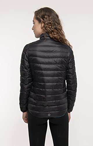 Mac in a Sac Polar-Daunenjacke Chaqueta de plumón, Mujer, Negro Profundo, Azul y Verde, Extra-Small