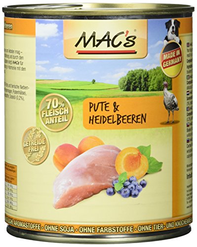 Mac 's Pute & Heide lbeeren, 6 Pack (6 x 800 g)