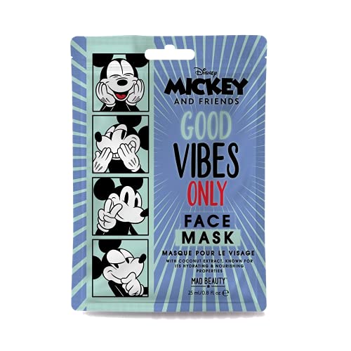 MAD Beauty Pack Amazon Mickey&Friends Mascarilla + Felpa de Pelo + Higienizador + Mascarilla de arcilla + Bálsamo labial