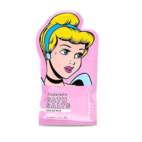 MAD Beauty Sales de Baño Princesa Cenicienta, Disney Pop Princess Bath Salts Cinderella, Translúcido