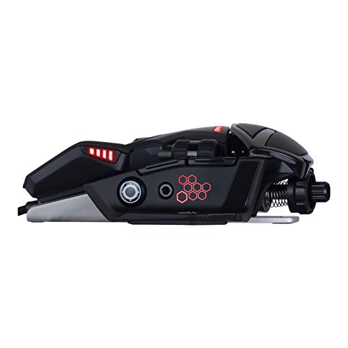 Mad Catz R.A.T. 6+ - Ratón (mano derecha, Óptico, USB, 12000 DPI, 12000 pps, Negro)