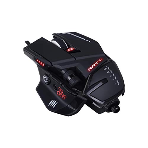 Mad Catz R.A.T. 6+ - Ratón (mano derecha, Óptico, USB, 12000 DPI, 12000 pps, Negro)
