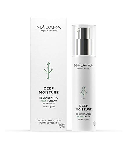 MÁDARA Organic Skincare | Crema Noche Regeneradora - 50ml, Textura rica, De fácil absorción, Con Antioxidantes y Esencias de Plantas Naturales, Vegana, Certificada Ecocert, Envase reciclable.