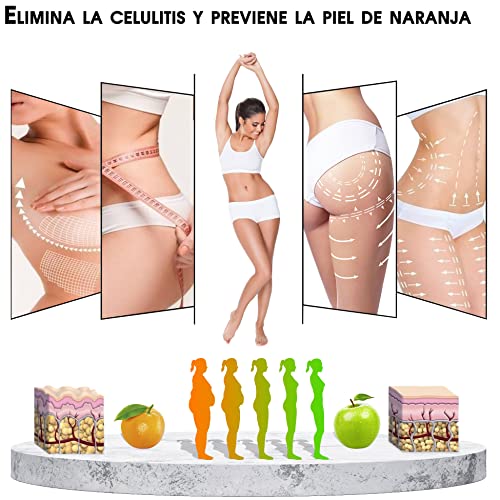 Maderoterapia Kit Corporal Para Masajes Anticeluliticos - Pack X5 Masajeador Anticelulitico con Rodillo de Masaje Muscular, Copa Sueca Y 3 Ventosas de Masaje Para La Celulitis De Las Piernas