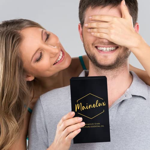 MAINELUX Juego de Aceites Esenciales (15 Piezas 100% Lavanda Pura, Eucalipto, Jazmín, Naranja, Sándalo, Menta, Vainilla, Ylang, árbol de Té, Canela, Romero, Geranio, Clavo, Sakura, Pachuli