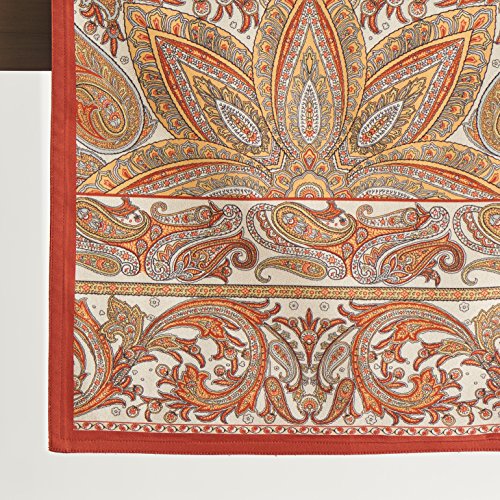 Maison d' Hermine Kashmir Paisley Camino de mesa de algodón 100% para fiestas, cenas, vacaciones, cocina, día de Acción de Gracias, Navidad (50 cm x 150 cm)