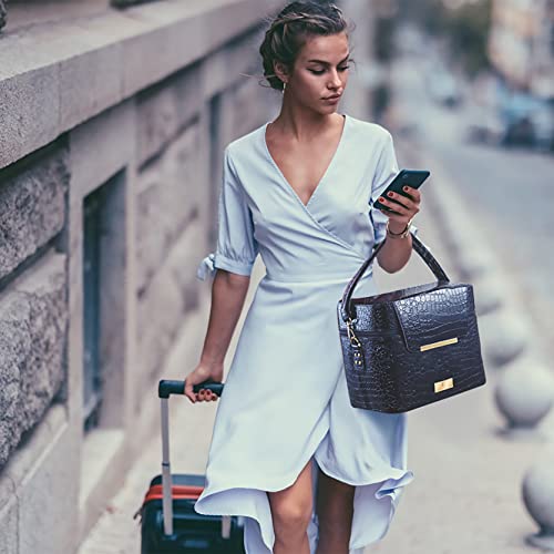 Maletín maquillaje, neceser mujer con cajón y espejo, organizador de maquillaje para los viajes o para el hogar: no más compromisos entre calidad, elegancia y practicidad -LINDSAY LIAM®