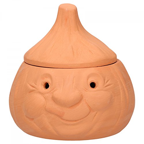 Mambocat Ajo Olla Knut, Tarro de terracota para guardar aprox. 250g ajos, Divertido recipiente para almacenar ajo, Tarro de conservación para alimentos