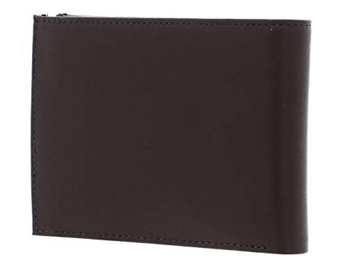 Mandarina Duck Detroit Leather RFID Bifold Wallet M Chocolate Torte