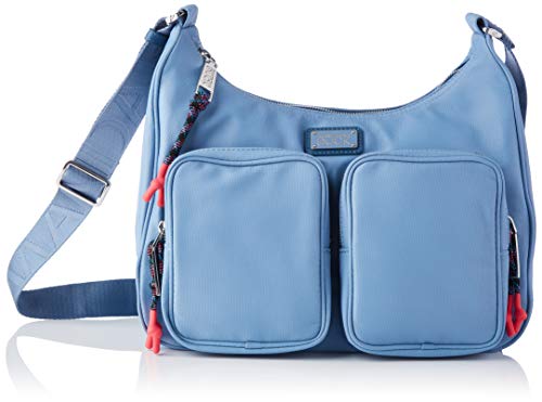 Mandarina Duck Style P10MYT13, Bolso de Mujer, Dusty Blue, 32,5x26x13,5 (L x H x W)