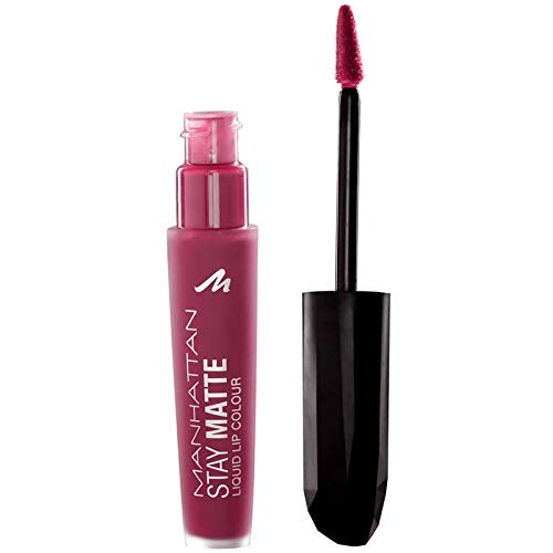 Manhattan Stay Matte Liquid Lip colour, color 310 Central, color rosa, 6 ml