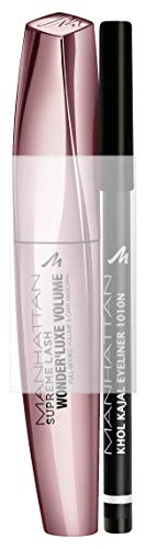 Manhattan Supreme Lash Wonder'luxe Volume Mascara + FREE Khol Kajal Limited Set para un look perfecto de ojos de 11 ml