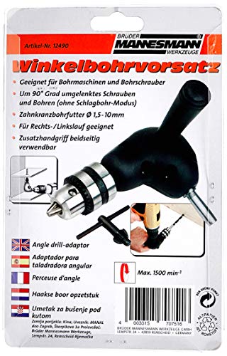 Mannesmann - M12490 - Adaptador acodado para taladradora