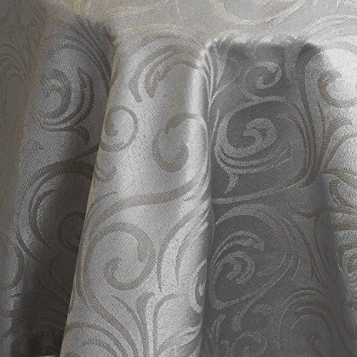 Mantel de lujo gris oscuro – tratamiento antimanchas – tamaños grandes – Lyon (150 x 250 cm)