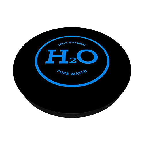 Mantener hidratado - H2O - beber agua pura - rutina de fitness PopSockets PopGrip Intercambiable