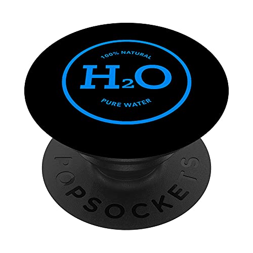 Mantener hidratado - H2O - beber agua pura - rutina de fitness PopSockets PopGrip Intercambiable