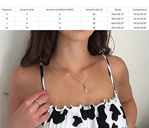 maozuzyy Camiseta De Manga Corta T-Shirt Cute Cut Top Women Sexy Cow Milk Strap Vest Print Lady Summer Top Club Wear Female Cut Top-A_L