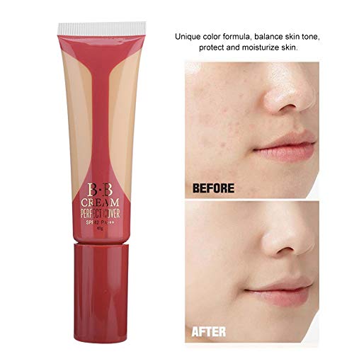 Maquillaje Corrector Waterproof, Smooth BB Cream Base de Maquillaje, Corrector Blanqueador Hidratante Control de Aceite Base Líquida(BEIGE 4)