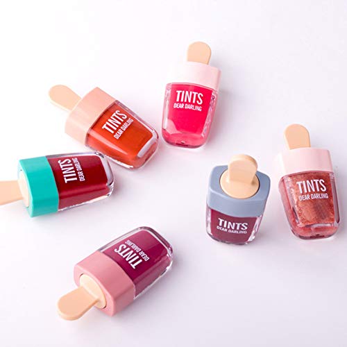 Maquillaje helado Lip Glaze Tinted Lip Gloss aceite Hidrata Belleza impermeable de labios Lasting Lipstick (05)