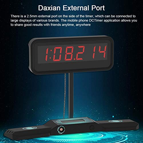 Máquina de reloj de temporizador de competición profesional, cubo juguetes divertidos, para temporizador de taza, velocidad de competición de pilas, color negro