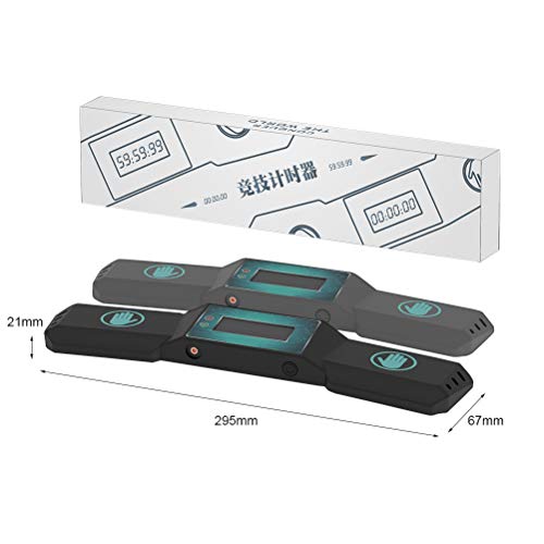 Máquina de reloj de temporizador de competición profesional, cubo juguetes divertidos, para temporizador de taza, velocidad de competición de pilas, color negro