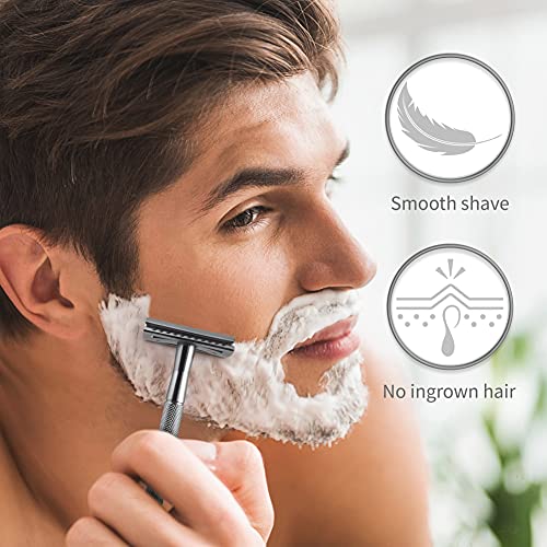 Maquinilla de Afeitar Clásica de doble filo | Maquinilla de Afeitar para Mujeres y Hombres | Para Afeitado Hombre y Mujer | Compatible con Todas las Hojas de Afeitar | Productos Ecológicos | Bambaw