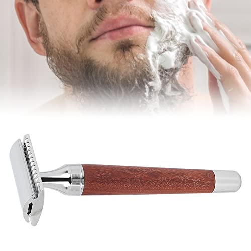 Maquinilla de Afeitar, Maquinilla de Afeitar de Seguridad, Diseño Técnico Humano Antideslizante Y Duradero Estilo Vintage Seguro Exacto Diseño Ergonómico de Doble Filo Más Agradable para la Piel