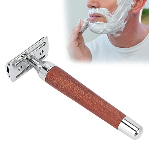 Maquinilla de Afeitar, Maquinilla de Afeitar de Seguridad, Diseño Técnico Humano Antideslizante Y Duradero Estilo Vintage Seguro Exacto Diseño Ergonómico de Doble Filo Más Agradable para la Piel