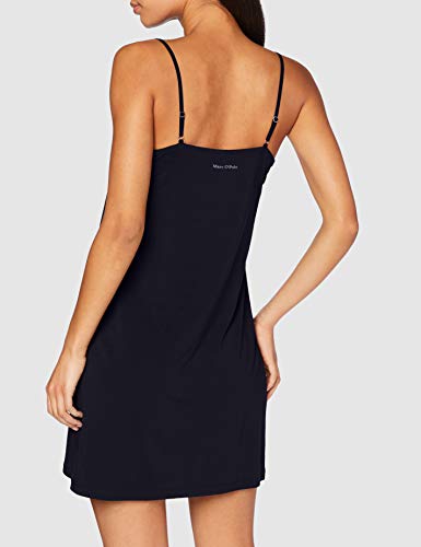 Marc O'Polo Body & Beach W-Nighty Camisa de Noche, Negro Azul, L para Mujer