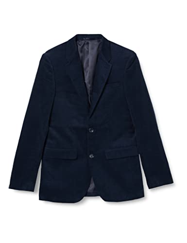 Marca Amazon - find. Americana Casual de Pana Hombre, Azul (Navy), 50, Label: 40