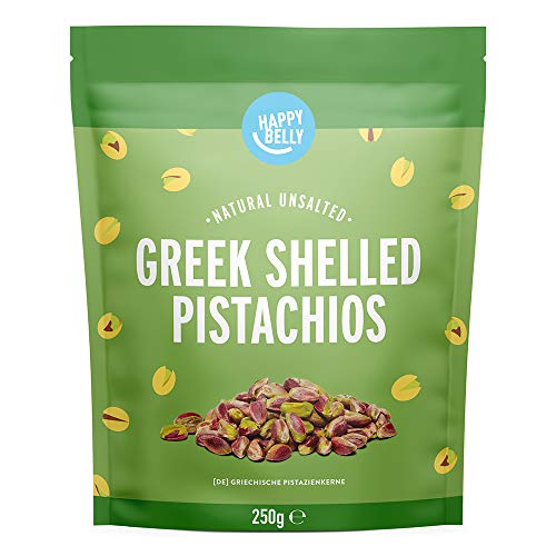 Marca Amazon - Happy Belly Pistachos giegos sin cáscara, 250g