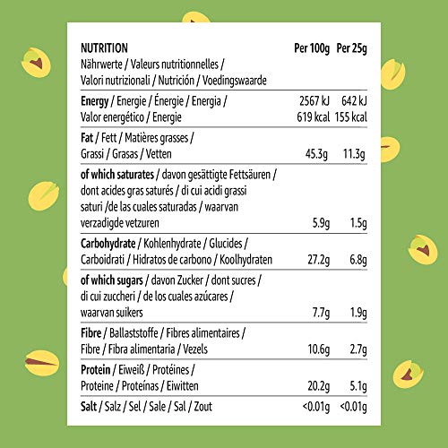 Marca Amazon - Happy Belly Pistachos giegos sin cáscara, 250g