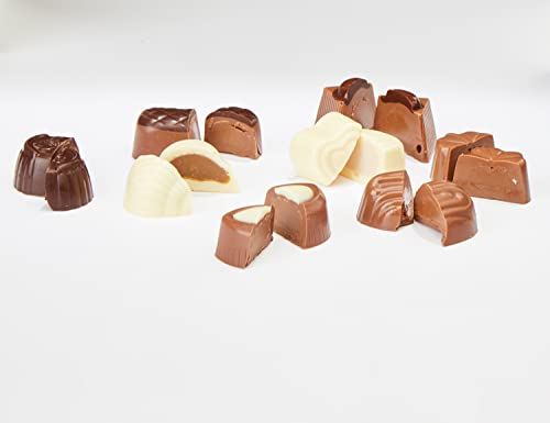 Marca Amazon - Happy Belly Selección de bombones de chocolate belga 500g
