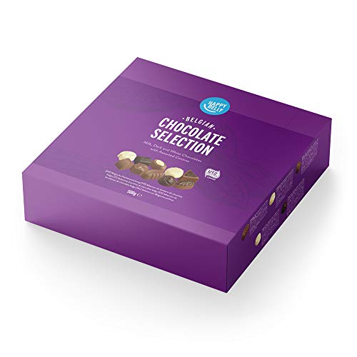 Marca Amazon - Happy Belly - Selección de bombones de chocolate belga 500g