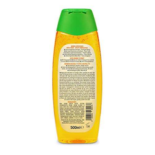 Marca Amazon - Solimo Gel de ducha Experiencia Aromática - Pack de 6 (500ml x 6)