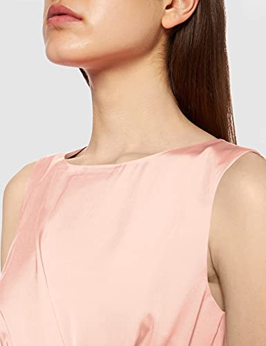 Marca Amazon - TRUTH & FABLE Vestido Midi Ajustado Mujer, Multicolor (Rubor), 44, Label: XL