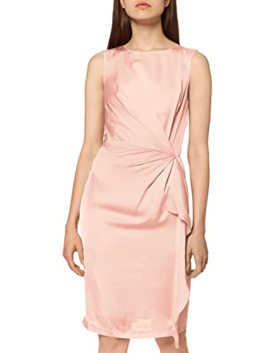 Marca Amazon - TRUTH & FABLE Vestido Midi Ajustado Mujer, Multicolor (Rubor), 44, Label: XL