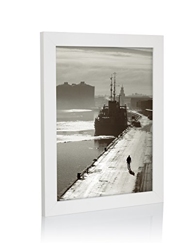 Marco de fotos blanco de la gama Rubia para casa y oficina, amplia oferta de tamaños, acrílico, White Pack of 1, 12x12 in