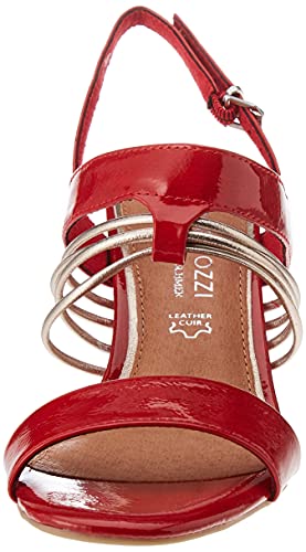 Marco Tozzi by Guido Maria Kretschmer 2-2-88300-26 Sandale, Sandalia con taln Mujer, Red Patent Com, 36 EU