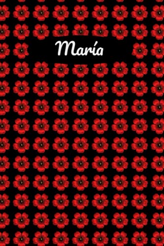 María: Libreta de notas rayada