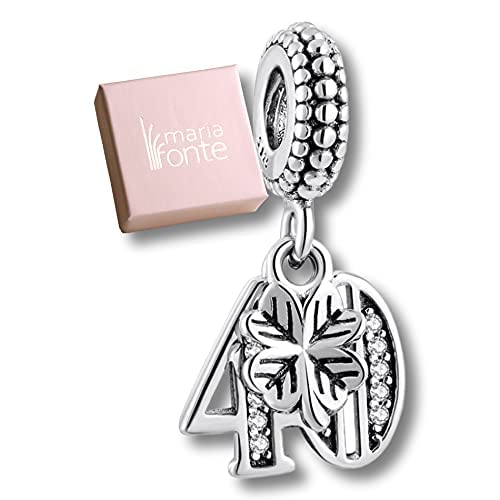 MariaFonte Abalorio de plata de ley 925, compatible con las marcas más populares de pulseras y collares.