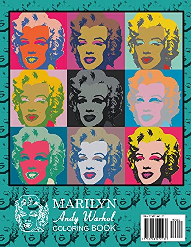 MARILYN Andy Warhol Coloring Book