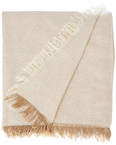 Martina Home Espiga Foulard Multiusos, Tela, Crudo/Beige, 180 x 260 cm