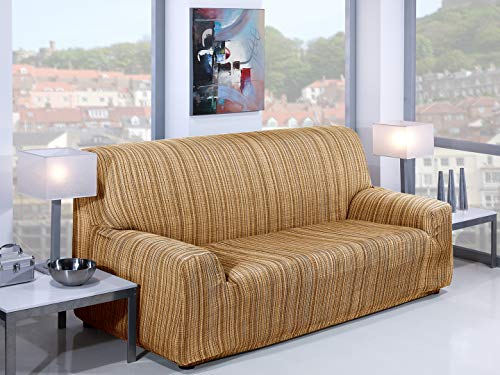 Martina Home Mejico - Funda de sofá elástica, Doré, 3 Plazas, 180 a 240 cm de ancho
