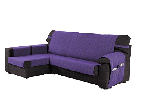 Martina Home Ribera Cubre Chaise Longue, Brazo Izquierdo, Tela, Lila, 240 CM