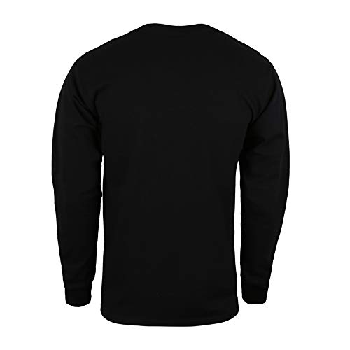 Marvel Avengers Venom Emblem Camisa Manga Larga, Negro (Black Blk), Large (Talla del Fabricante: Large) para Hombre