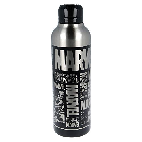 Marvel | Botella De Agua Reutilizable De Acero Inoxidable | Botella Termo Con Doble Aislamiento Para 12 Horas De Bebida Caliente Y 18 Horas De Bebida Fría - Libre Bpa - 515 Ml